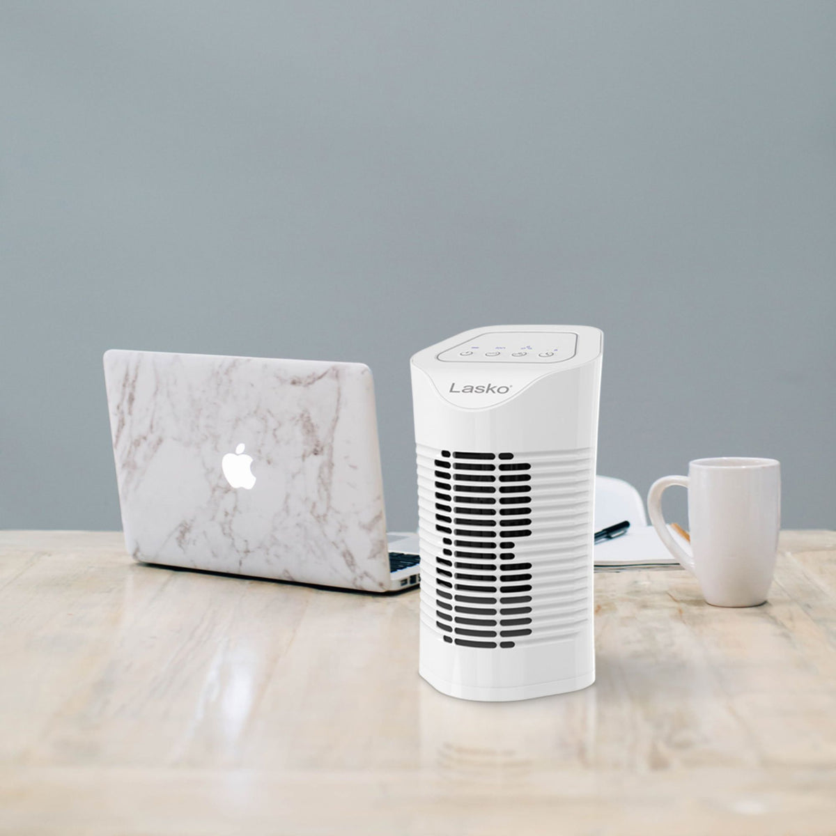 Lasko Desktop Air Purifier w/3-Stage Air Cleaning System, House Fan (Open Box)