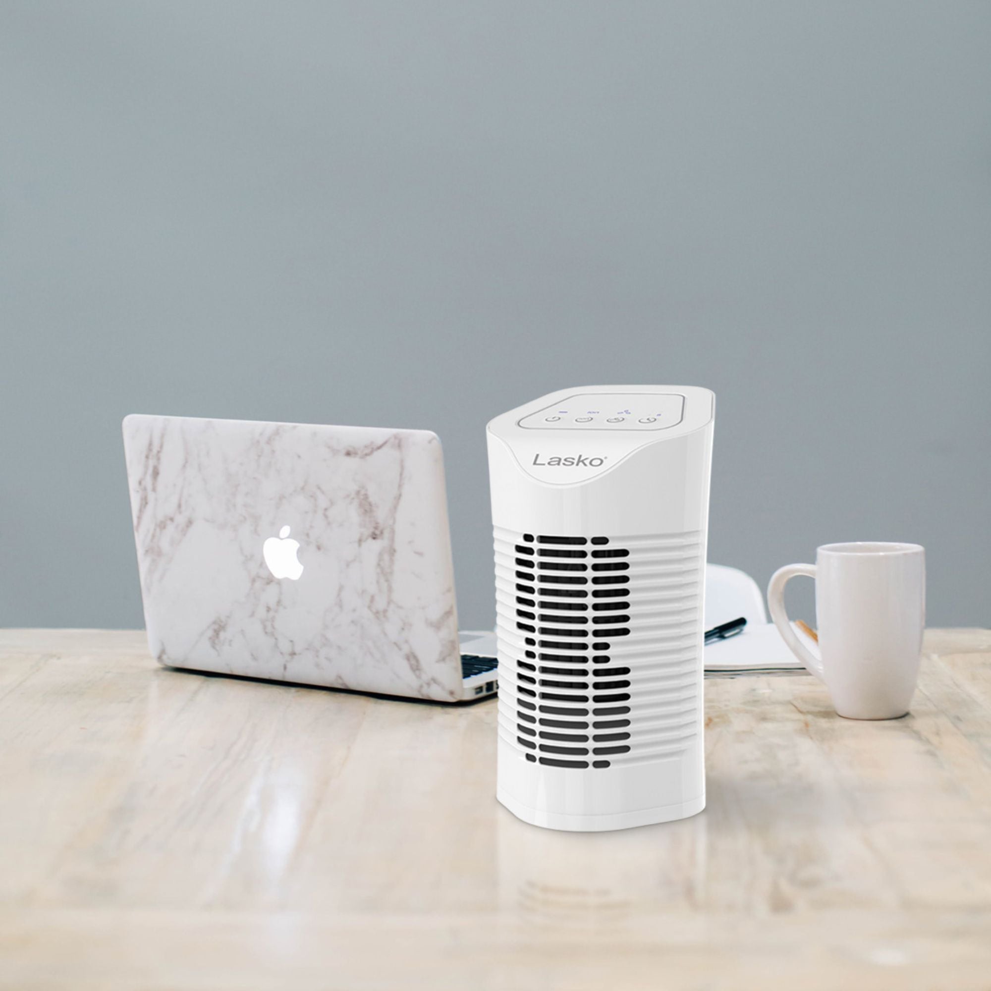 Lasko Desktop Air Purifier w/3-Stage Air Cleaning System, House Fan (Open Box)