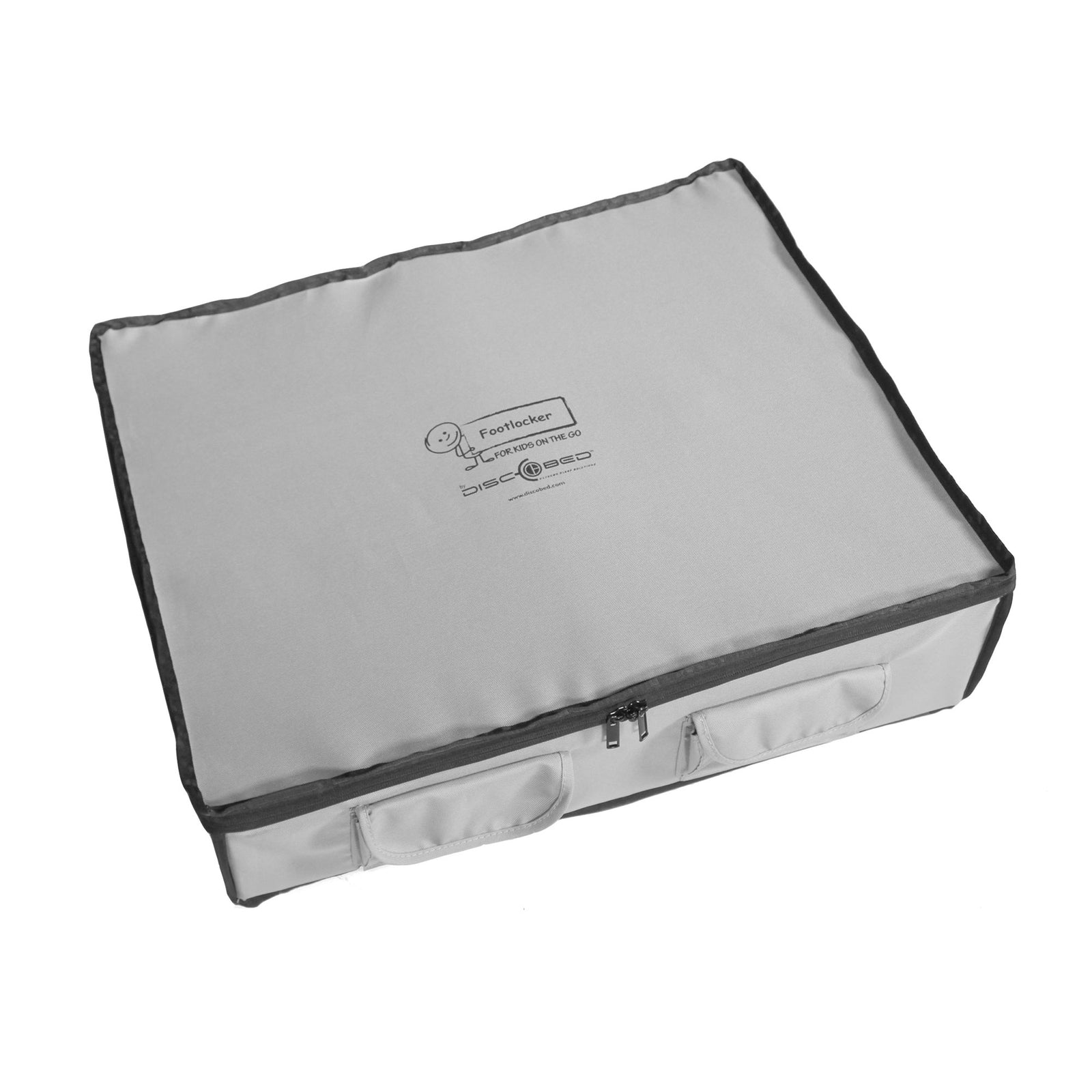 Disc-O-Bed Kid-O-Bunk Footlocker, Under Bed Organizer, Compact Design, Grey - VMInnovations