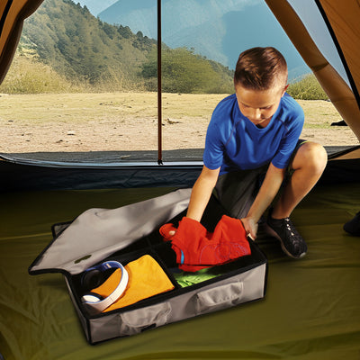 Disc-O-Bed Kid-O-Bunk Footlocker, Under Bed Organizer, Compact Design, Grey - VMInnovations
