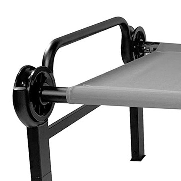 Disc-O-Bed Single Modular Portable Cot for Indoors and Outdoors, Grey (Open Box)
