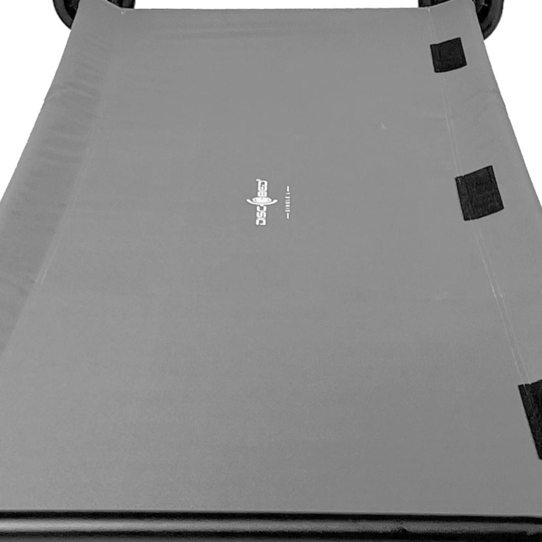 Disc-O-Bed Single Modular Portable Cot for Indoors and Outdoors, Grey (Open Box)