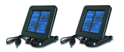 (2) MOULTRIE Game Feeder 6 Volt Deluxe Solar Power Panels w/ Mounting Bracket