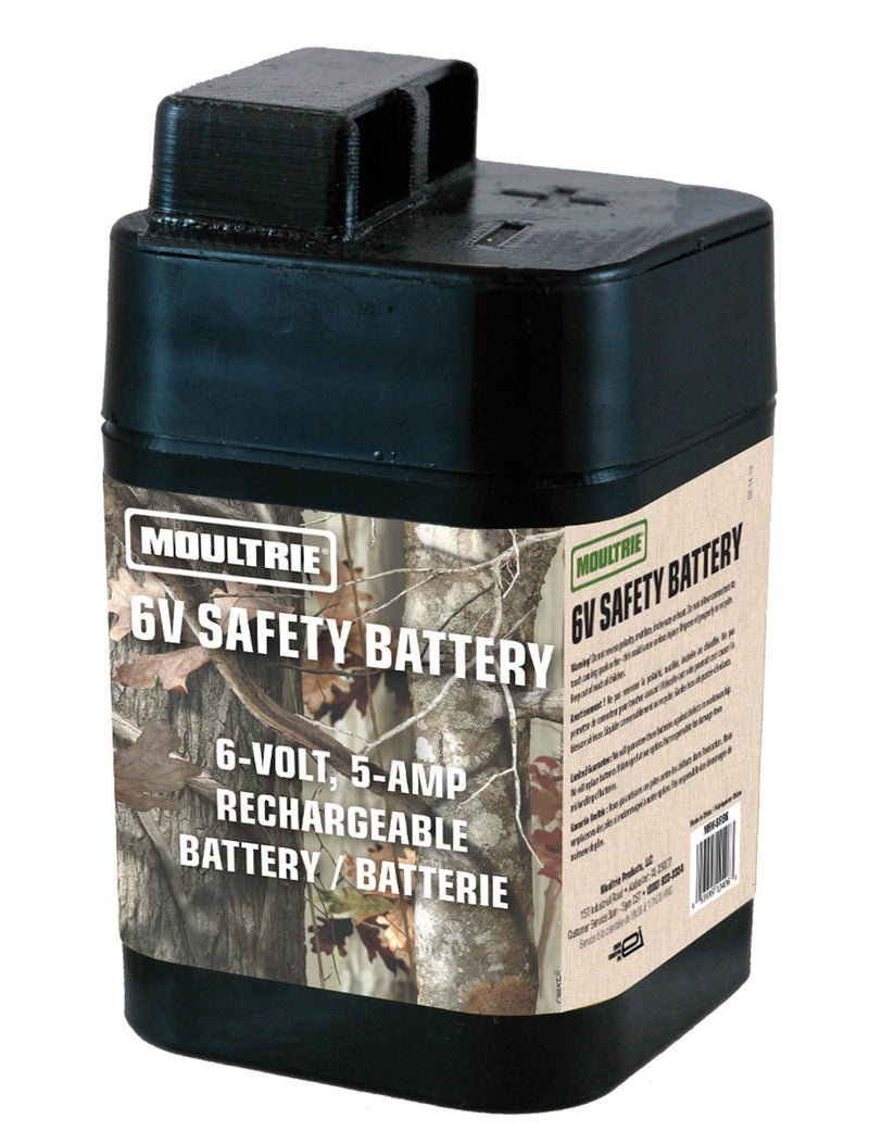 2 MOULTRIE 6 Volt Rechargeable Safety Batteries for Automatic Deer Feeders |SRB6