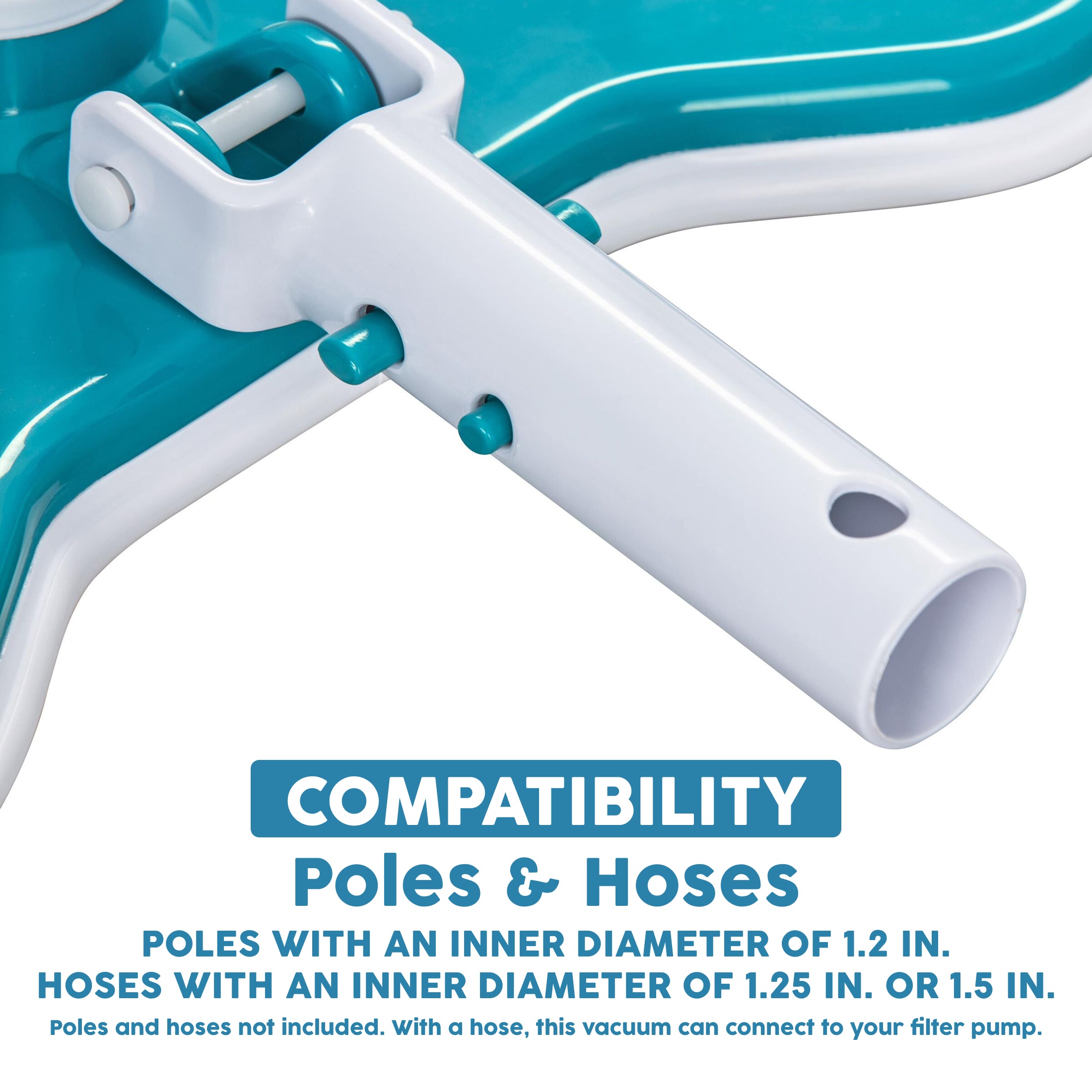 Bestway AquaClean Pool Vacuum, Filter Powered Suction Vacuum Cleaner with Brush - VMInnovations