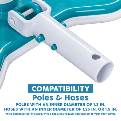 Bestway AquaClean Pool Vacuum, Filter Powered Suction Vacuum Cleaner with Brush - VMInnovations