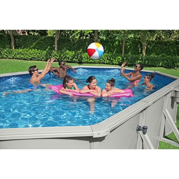 Bestway Hydrium 20’x12’x48” Steel Wall Oval Above Ground Swimming Pool(Open Box)