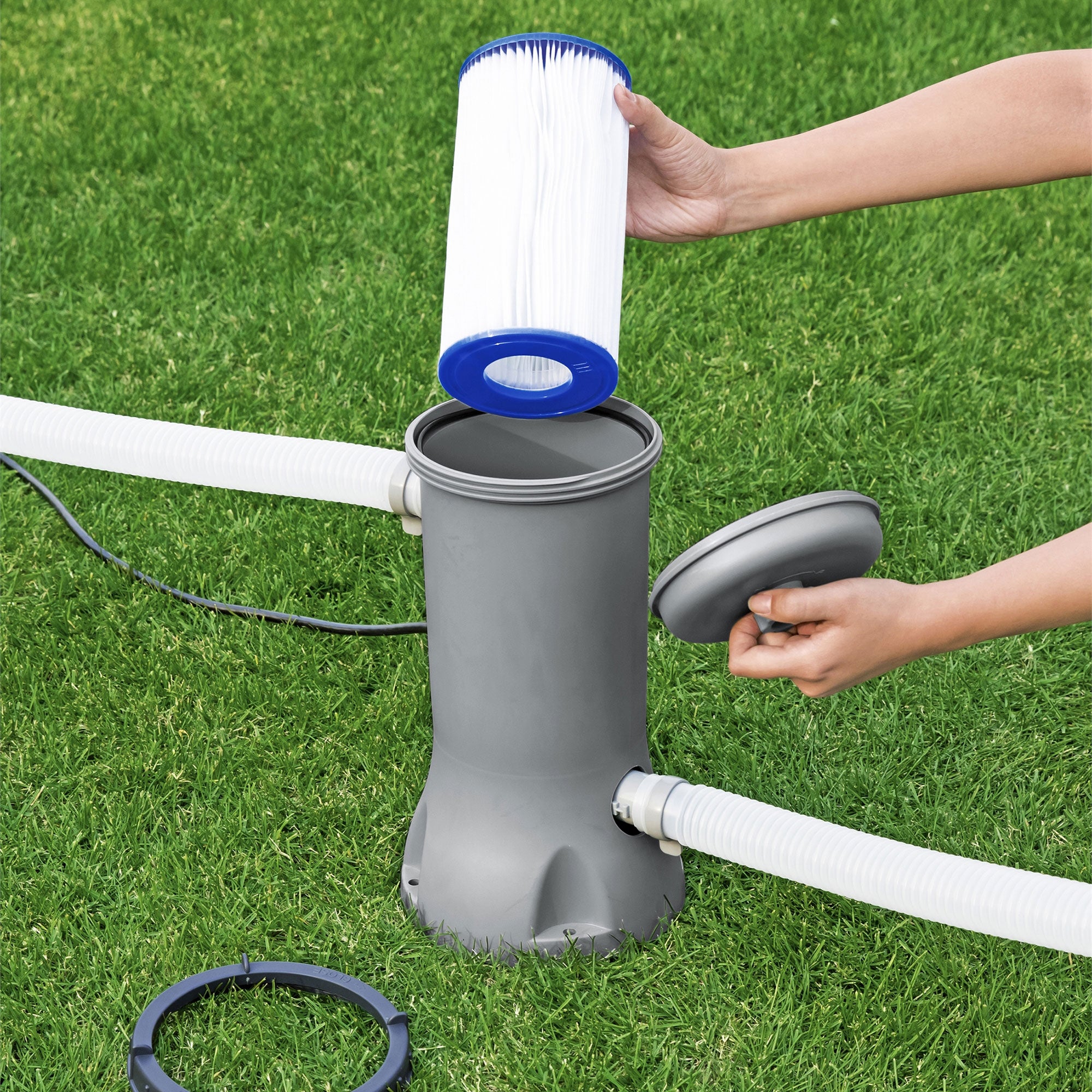 Bestway 4.2" x 8" Type III-A/C Filter Cartridge for Outdoor Pool Pump, 2 Pack - VMInnovations