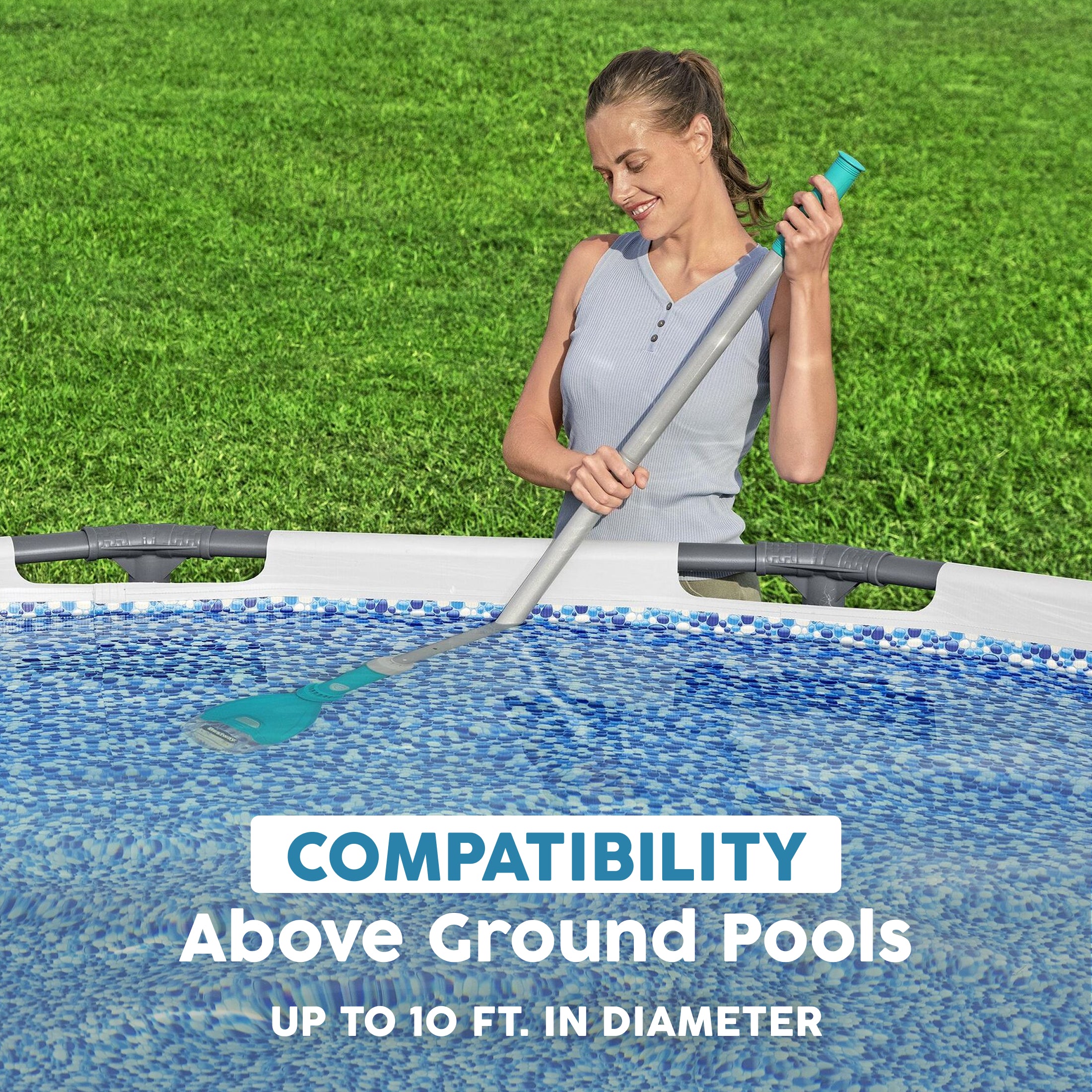 Bestway Cordless Pool Vacuum, AquaTech Vacuum Cleaner for Up to 10 Ft Pools - VMInnovations