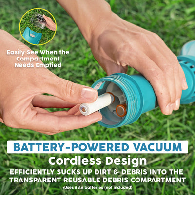 Bestway Cordless Pool Vacuum, AquaTech Vacuum Cleaner for Up to 10 Ft Pools - VMInnovations