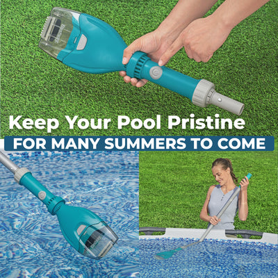 Bestway Cordless Pool Vacuum, AquaTech Vacuum Cleaner for Up to 10 Ft Pools - VMInnovations