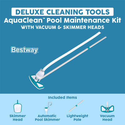 Bestway Deluxe Pool Maintenance Kit, AquaClean Above Ground Pool Cleaning Set