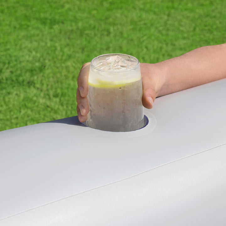 H20GO! TruPrint Stone Inflatable Kiddie Swimming Pool, 7' x 6'9" x 21" (Used)