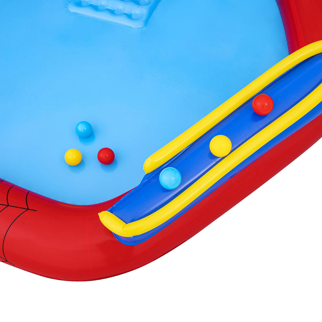 Marvel Spider-Man Inflatable Kids Outdoor Water Play Center w/ Slide (Open Box)