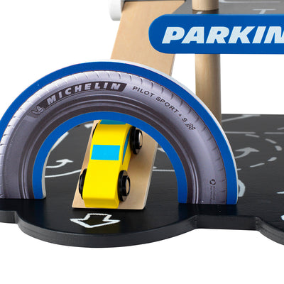 Theo Klein Michelin Car Service Station Kids Toy Play Set with 1 Car (Open Box) - VMInnovations