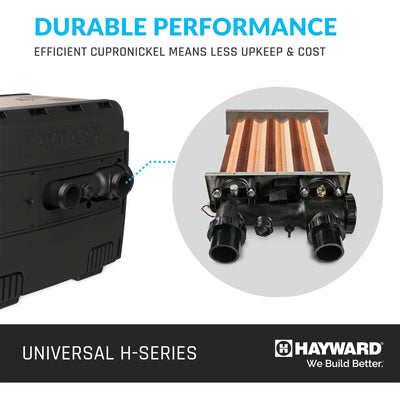 Hayward Universal H-Series 150,000 BTU Propane In-Ground Pool and Spa Heater - VMInnovations