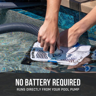 Hayward TracVac Lightweight Suction Vacuum Cleaner for In Ground Pools, White - VMInnovations