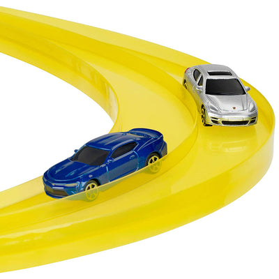 Theo Klein Parking Garage Toy w/ 4 Levels and 2 Cars for Ages 3 and Up, Yellow - VMInnovations