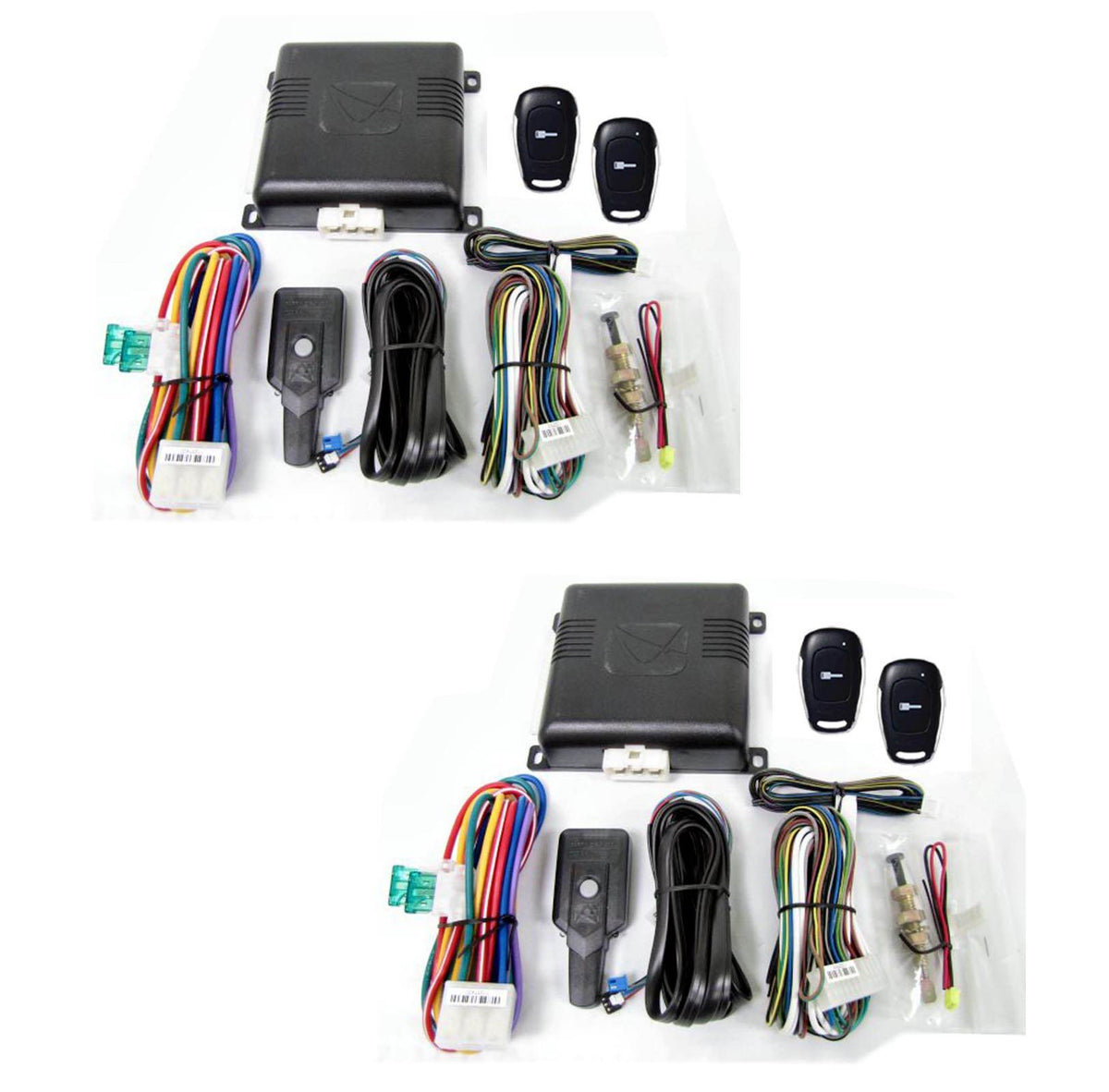 (2) AUDIOVOX PRESTIGE APS901E Long Range Remote Car Starter Systems w/ Remotes