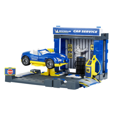 Theo Klein Michelin Car Service Station Kids Toy w/ Accessories (Open Box) - VMInnovations
