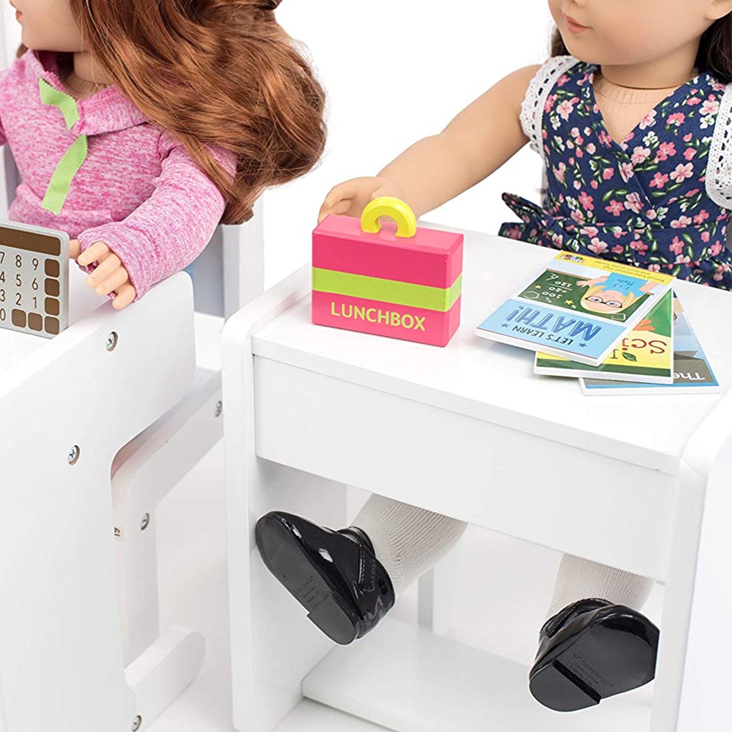 Playtime by Eimmie Wooden Classroom Playset for 18 Inch Dolls (Open Box) - VMInnovations