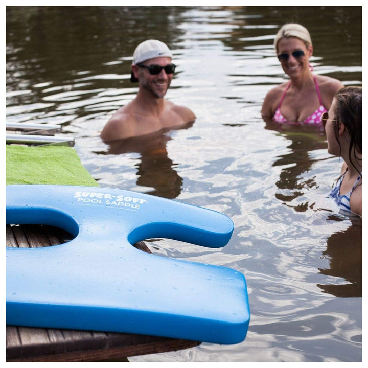 TRC Recreation Super Soft Foam Water Saddle Pool Lounger Float, Bahama Blue