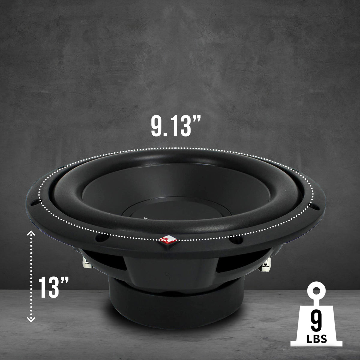 ROCKFORD R2D2-10 500W 10" 2-Ohm DVC Subwoofer Power Sub Woofer (For Parts)
