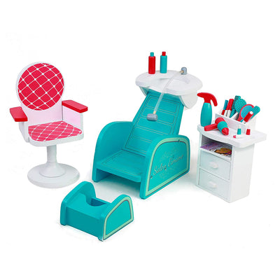 Playtime by Eimmie Wood Nail Salon Spa Playset for 18" Dolls (Open Box) - VMInnovations