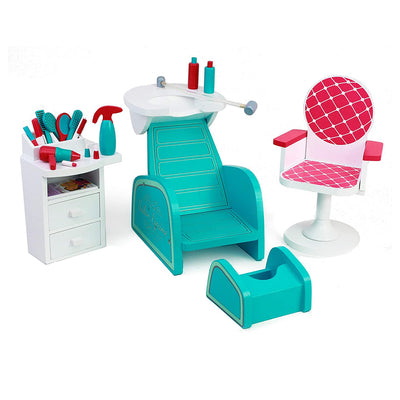 Playtime by Eimmie Wood Nail Salon Spa Playset for 18" Dolls (Open Box) - VMInnovations