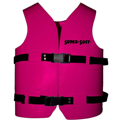 TRC Recreation Super Soft Life Jacket Swim Vest, Medium, Flamingo Pink(Open Box)