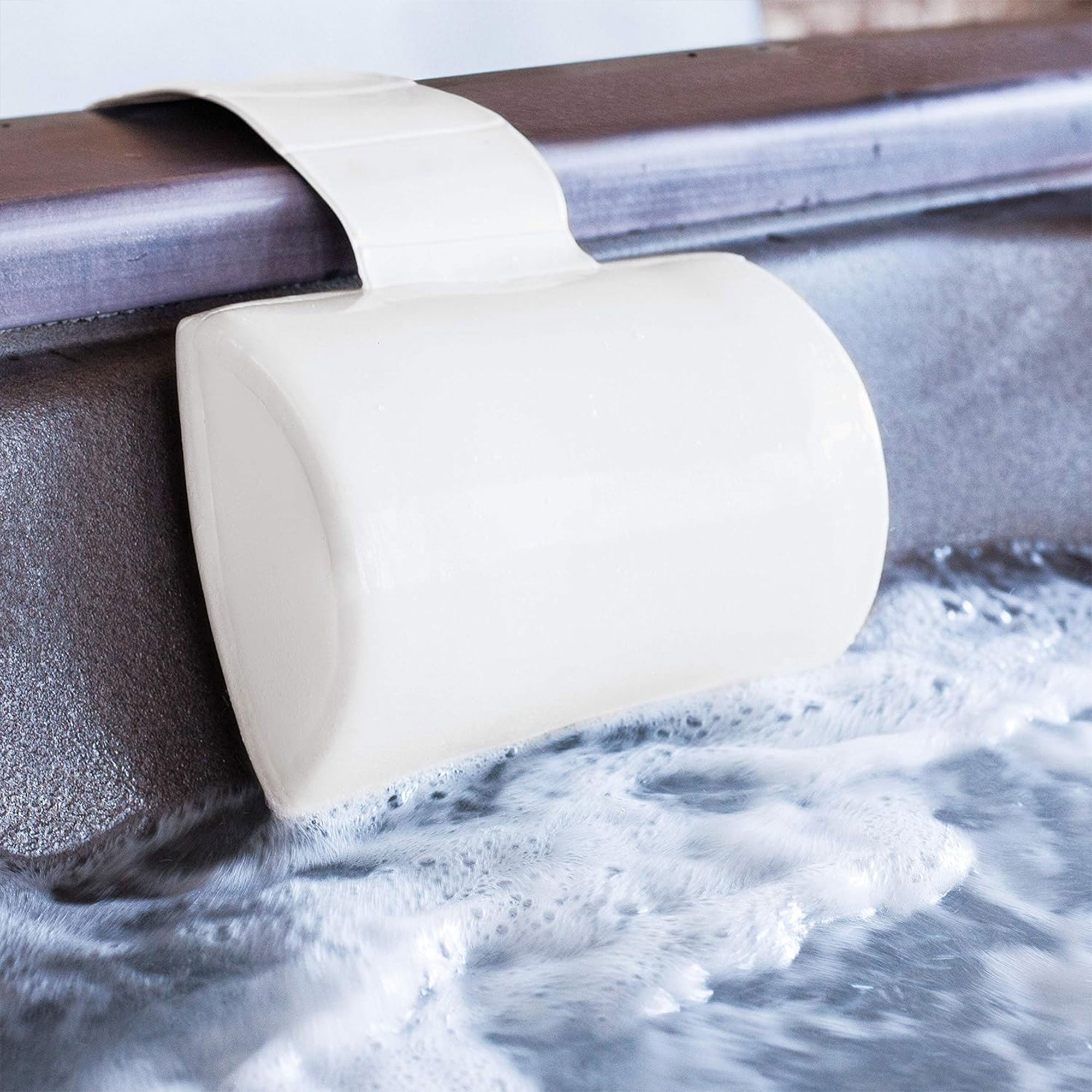 TRC Recreation Super Soft Closed Cell Foam Weighted Spa and Bath Pillow, Gray - VMInnovations
