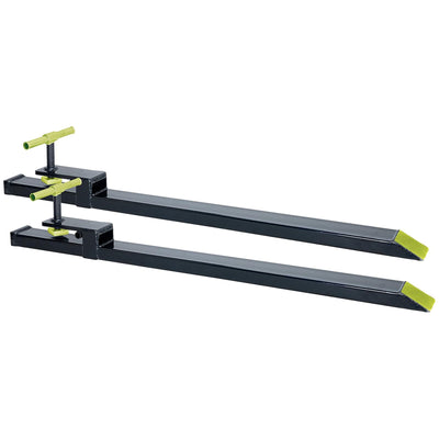 Field Tuff Heavy Duty Steel Tractor Bucket Forks, 1,600 Pound Capacity, 2 Pack - VMInnovations