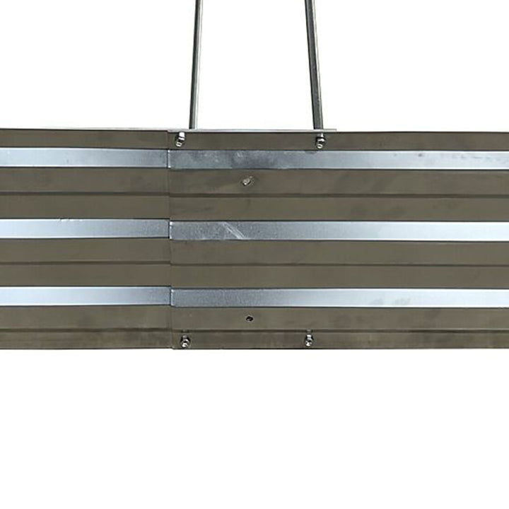 Yard Tuff Galvanized Steel Raised Garden Bed, Modern Outdoor Planter Box, Silver