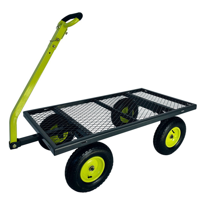 Yard Tuff 2-in-1 Jumbo Gardening and Yard Wagon with 1000 lb. Capacity, Grey