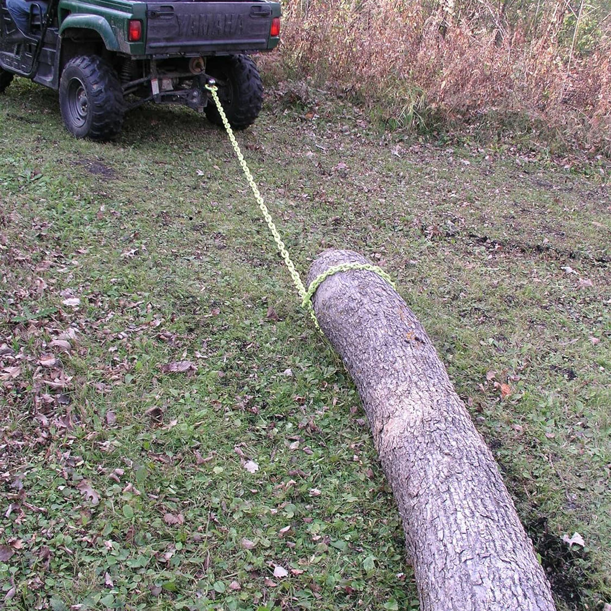 Timber Tuff TMW-20 12-Foot Log Grabber Chain Loop Slides Over 2" Ball, Green - VMInnovations