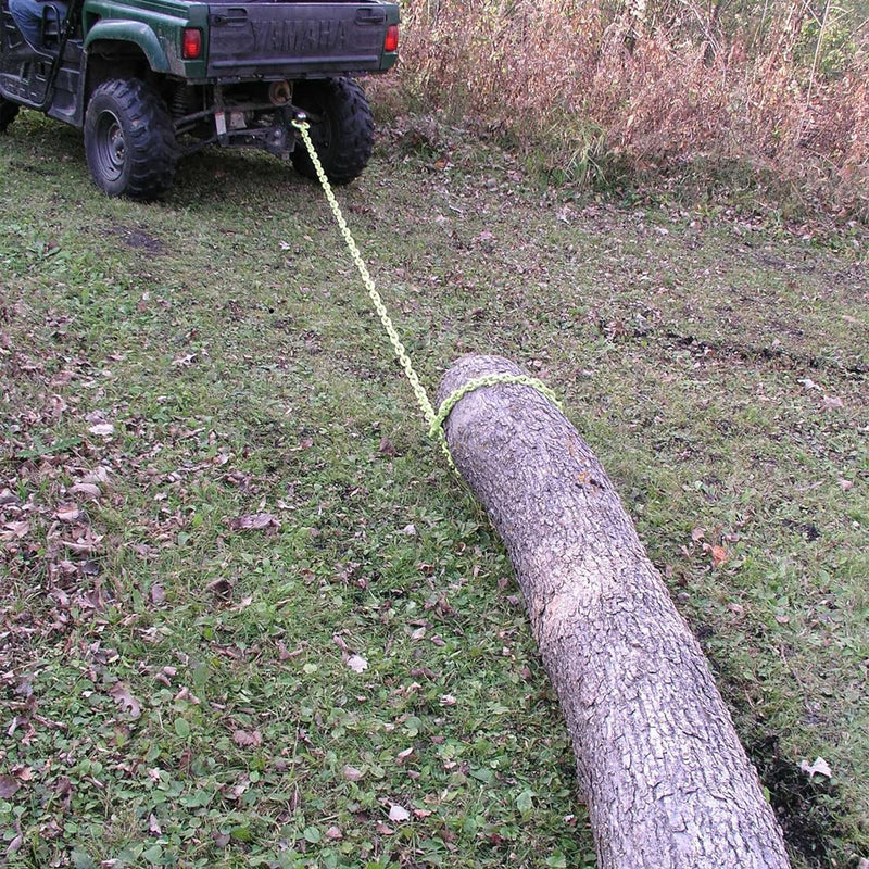 Timber Tuff TMW-20 12-Foot Log Grabber Chain Loop Slides Over 2" Ball, Green