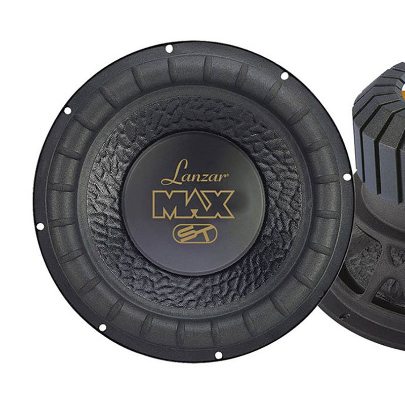 Lanzar 8 Inch 600W 4 Ohm 4 Layer Voice Coil Car Audio Subwoofer (2 Pack) | MAX8