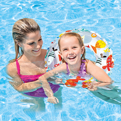 Intex 20-Inch Inflatable Kids Swim Ring Tube Pool Float (9 Pack)