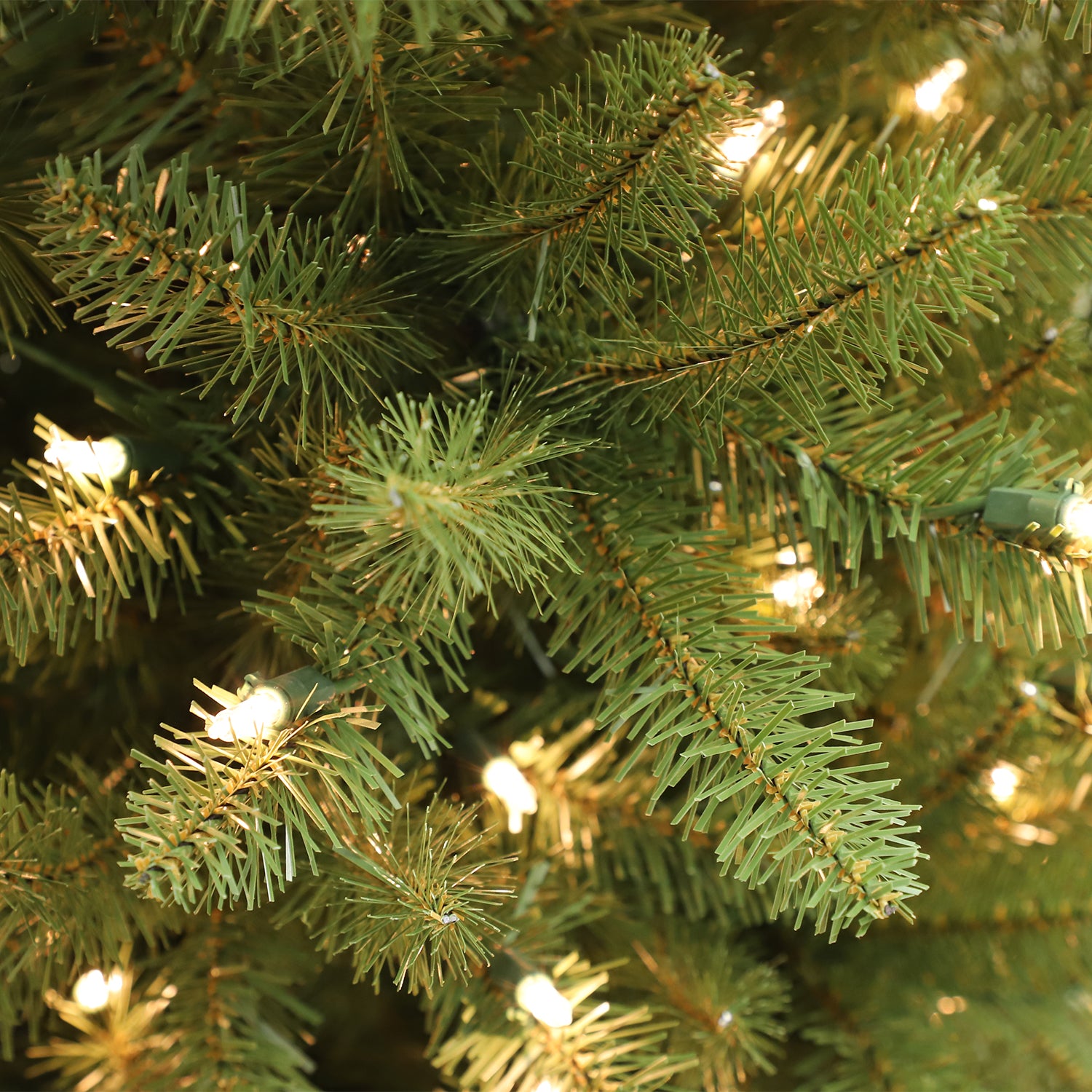 Puleo International 7.5 Foot Dans Mountain Fir Prelit Slim Christmas Tree