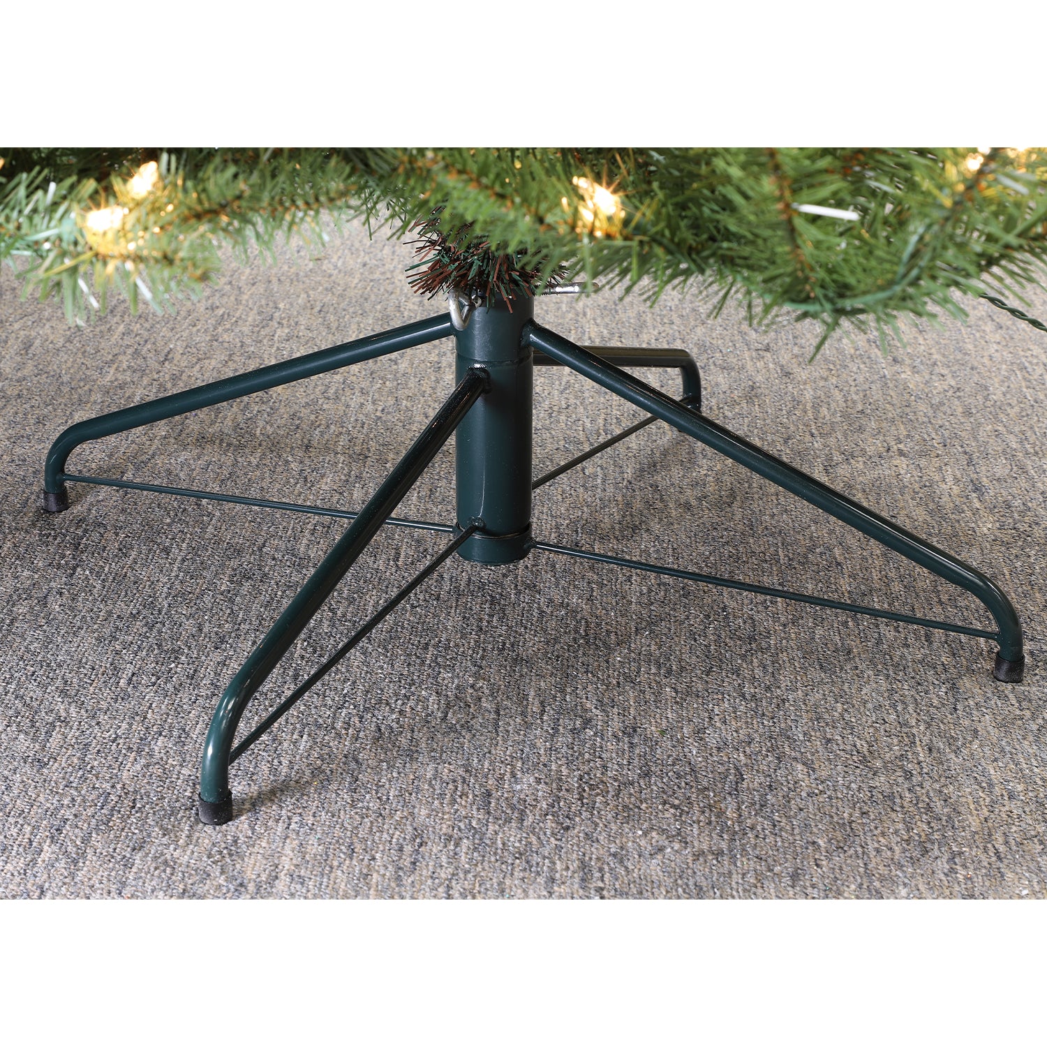 Puleo International 7.5 Foot Dans Mountain Fir Prelit Slim Christmas Tree