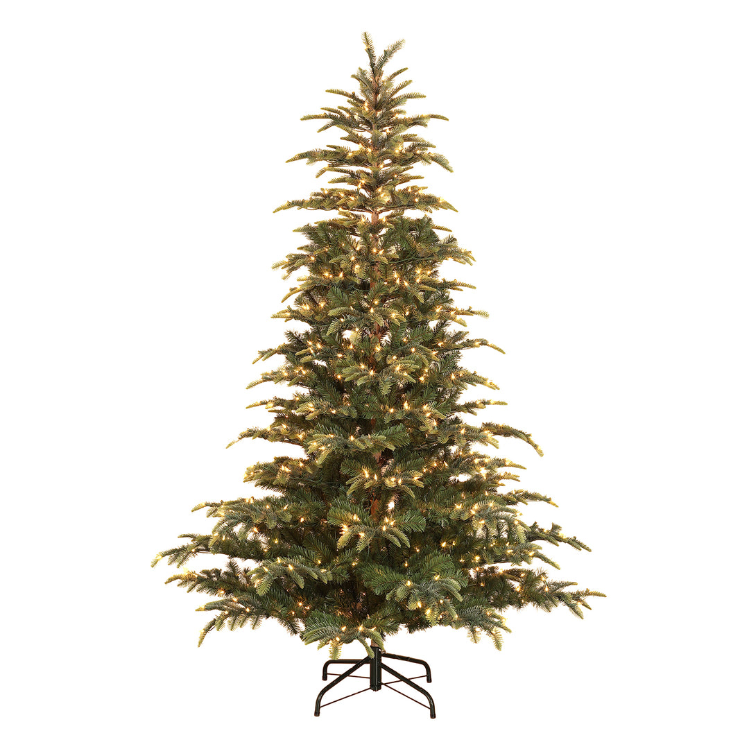 Puleo International 7.5 Ft Montclair Fir Artificial Prelit Christmas Tree (Used)