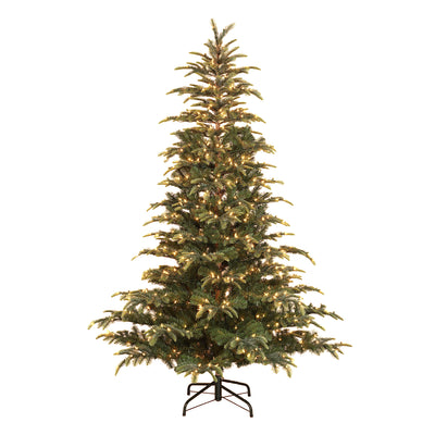Puleo International 7.5 Ft Montclair Fir Artificial Prelit Christmas Tree (Used) - VMInnovations