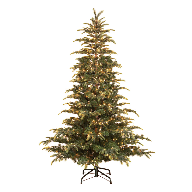 Puleo International 6.5 Foot Montclair Fir Artificial Prelit Christmas Tree