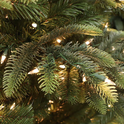 Puleo International 6.5 Foot Montclair Fir Artificial Prelit Christmas Tree