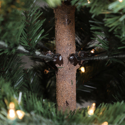Puleo International 6.5 Foot Montclair Fir Artificial Prelit Christmas Tree