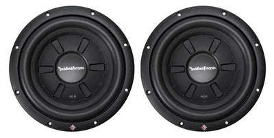 2) ROCKFORD FOSGATE R2SD2-10 10" 800W Car Shallow/Slim Subwoofers Subs R2SD210