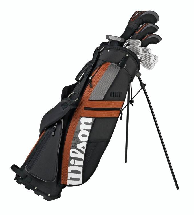 WILSON Linear Mens R-Hand Complete Golf Club Set w/ Bag