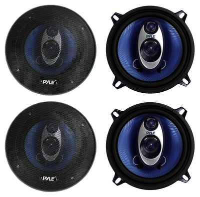 PYLE PL53BL 5.25" 400W 3-Way Car Audio Triaxial Speakers Stereo TWO PAIRS - VMInnovations