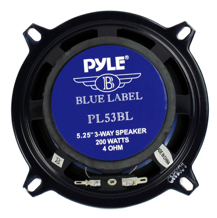 PYLE PL53BL 5.25" 400W 3-Way Car Audio Triaxial Speakers Stereo TWO PAIRS