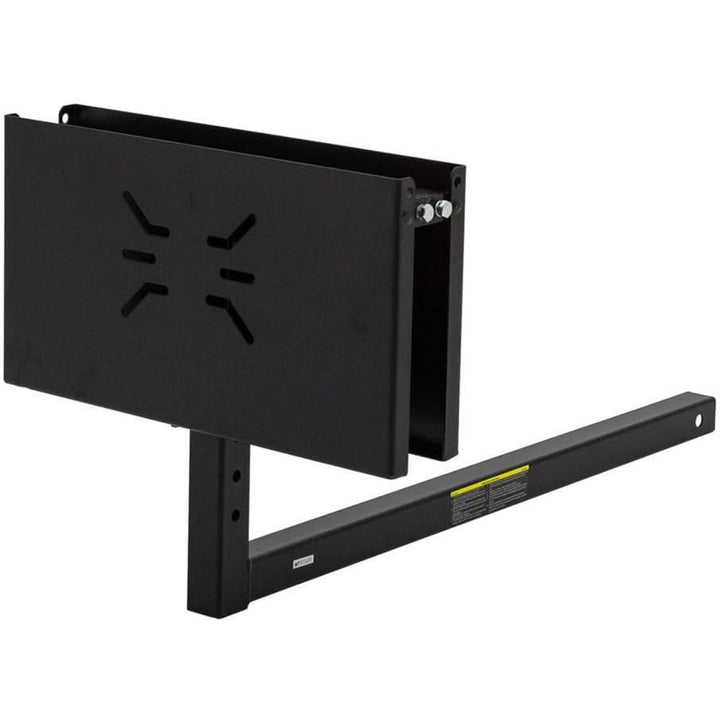 Tow Tuff Folding Work Bench, Heavy-Duty Steel Hitch-Mount Table, 24 x 22 Inch